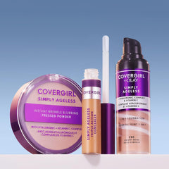 & Olay Simply Ageless 3-In-1 Liquid Foundation, Matte Finish, Hyaluronic & Vitamin C Formula, Creamy Natural, 1 Count