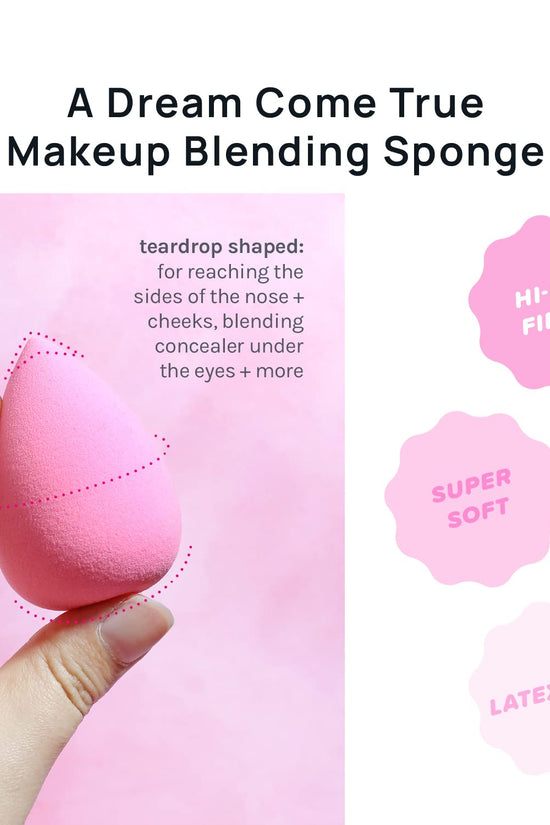 Collection Makeup Sponge Set Latex Free and High-Definition Set of 6 Makeup Wonder Blender for Powder Cream and Liquid, Super Soft Wonder Beauty Cosmetic