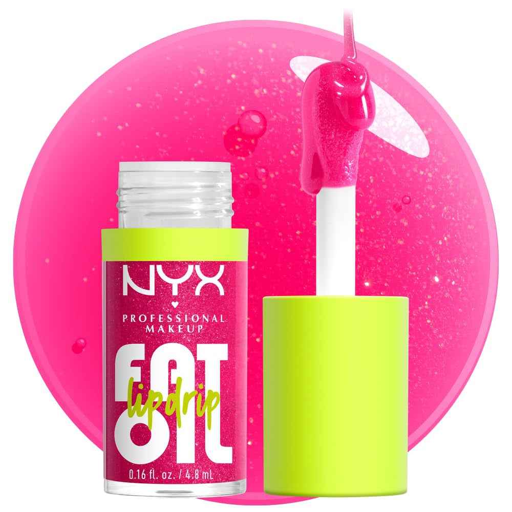 Fat Oil Lip Drip, Moisturizing Lip Oil Gloss, Vegan Tinted Formula, up to 12 HR Hydration - Missed Call (Sheer Pink)