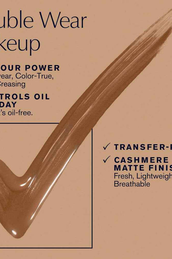 Double Wear Stay-In-Place 24-Hour Long-Wear Matte Foundation Makeup, 1 Fl Oz