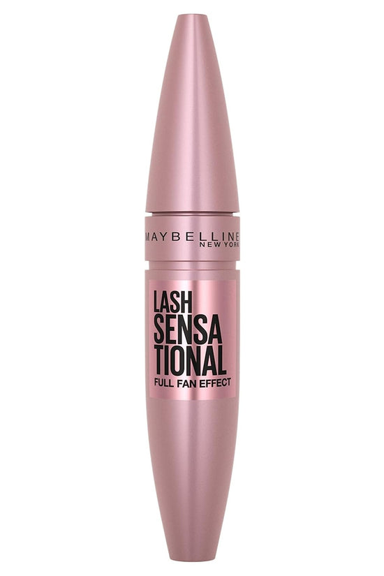 Lash Sensational Washable Mascara, Lengthening and Volumizing for a Full Fan Effect, Blackest Black, 1 Count