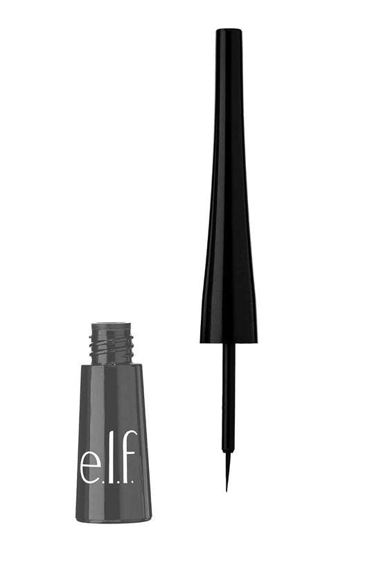 Liquid Eyeliner, High-Pigment Liquid Eyeliner with Extra-Fine Brush Tip, Easy Glide Smudge-Proof Formula, Jet Black