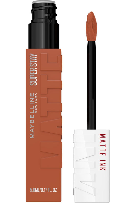 Super Stay Matte Ink Liquid Lipstick Makeup, Long Lasting High Impact Color, up to 16H Wear, Mover, Brown, 1 Count, Packaging May Vary