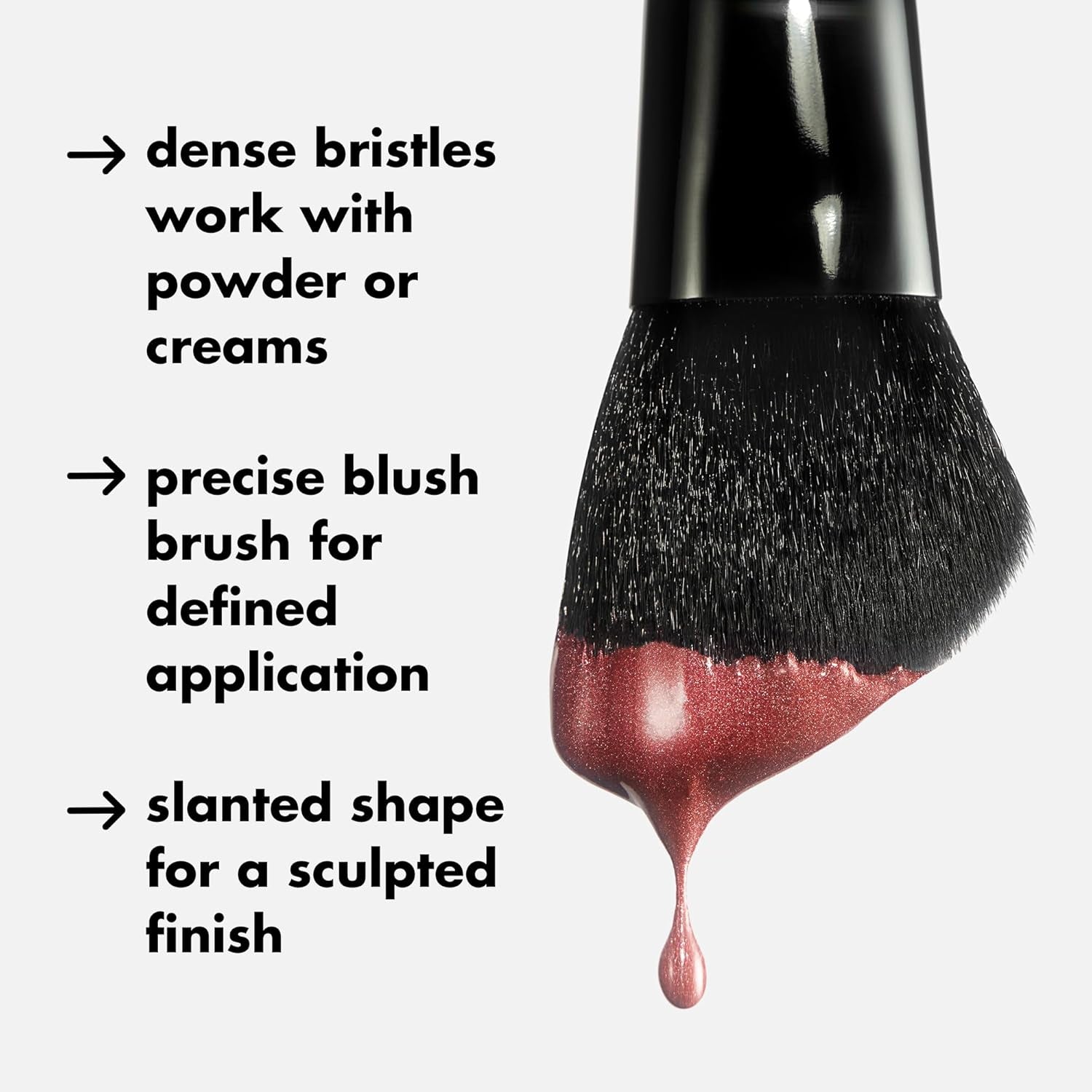 Angled Blush Brush, Face Makeup Brush for a Sculpted Look, Great for Cream, Liquid or Powder Blush, Bronzers & More, Vegan & Cruelty-Free