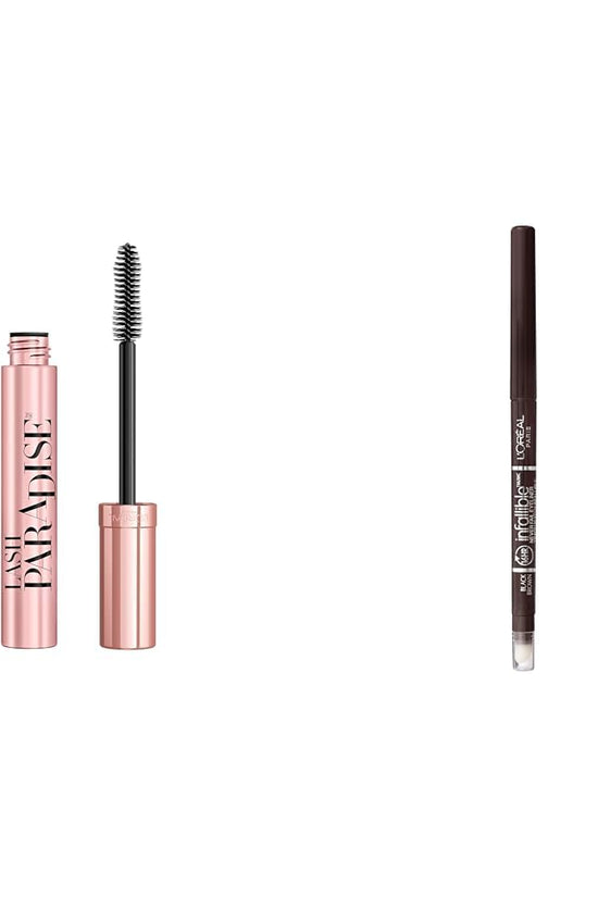 Makeup Voluminous Lash Paradise Mascara, Voluptuous Volume, Intense Length, Feathery Soft Full Lashes, No Flaking, No Smudging, No Clumping, Blackest Black, 0.25 Fl Oz (Pack of 1)