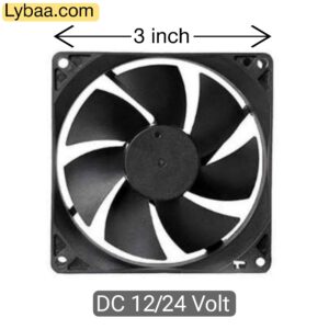 DC Cooling Fan 12/24 Volt 3 inch or 8cm